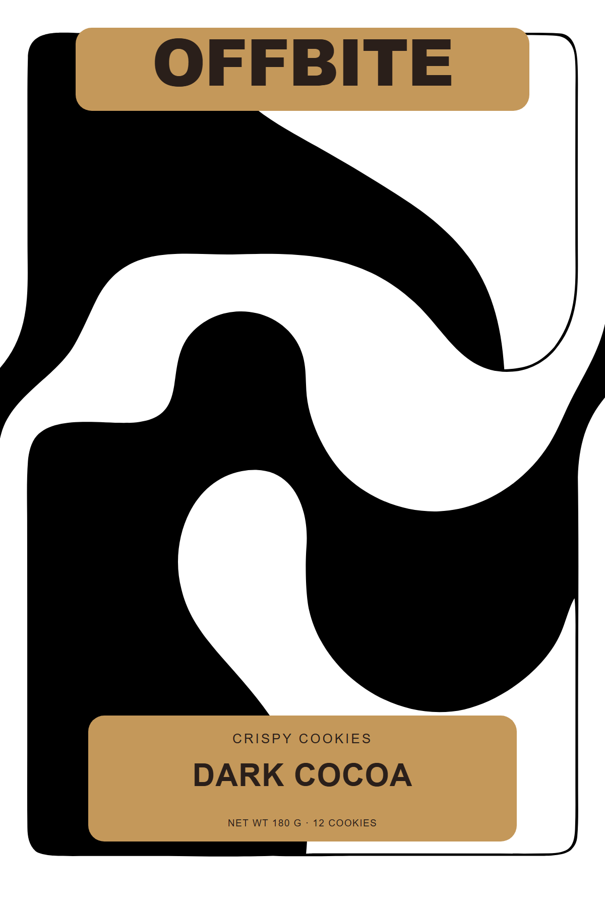 OFFBITE Dark Cocoa carton front — one fragment of the collective mascot.